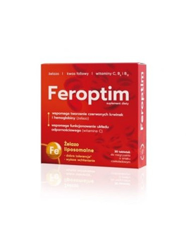 Feroptim, tabletki do rozgryzania, 30sztuk