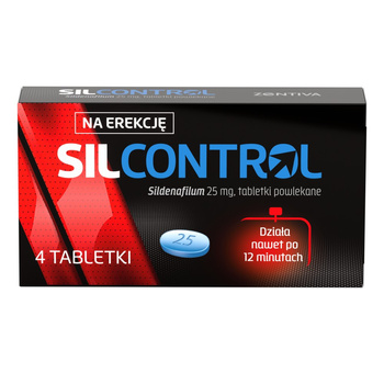 SILCONTROL 25mg x 4 tabletki powlekane
