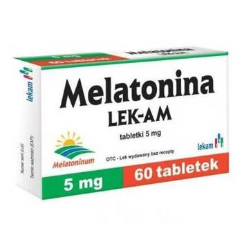 Melatonina LEK-AM 5mg, 60 tabletek