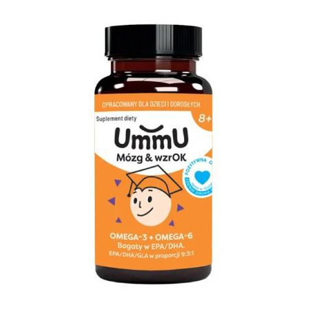 UmmU Mózg & Wzrok 8+ 120 kapsułek