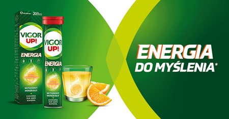 Vigor Up! Energia pomarańczowy 20 tabletek musujących