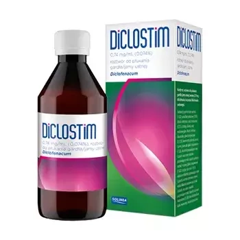 Diclostim, 0,74 mg/ml, roztwór do płukania jamy ustnej, gardła, 150 ml