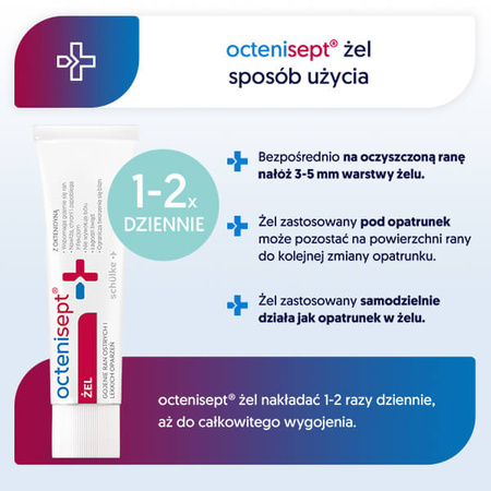 Octenisept® żel na rany, przyspiesza gojenie ran i skaleczeń, 20 ml 