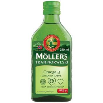 MÖLLER'S TRAN NORWESKI Płyn o smaku jabłkowym, 250ml 