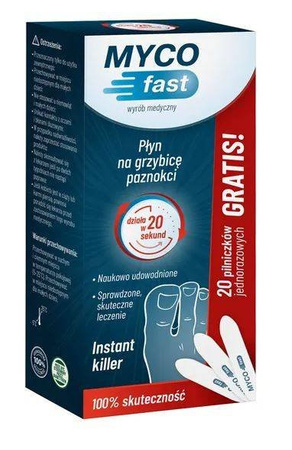Mycofast Płyn, 5ml + 20 pilniczków jednorazowych DATA WAŻNOŚCI 31.01.2026