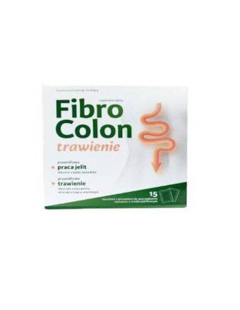 FibroColon Trawienie, proszek w saszetkach, 15 saszetek