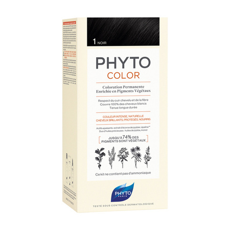 PHYTO COLOR 1 Farba do włosów kolor czarny