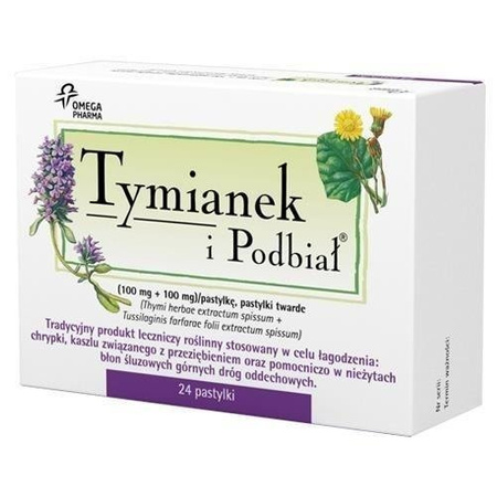 Tymianek i Podbiał  x 24 pastyl.