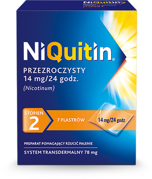 Niquitin plastry 14mg/24h x 7 sztuk 