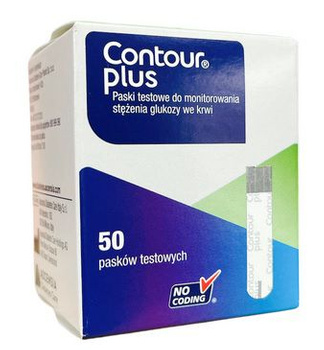 CONTOUR PLUS test paskowy x 50 sztuk