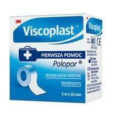 VISCOPLAST POLOPOR Przylepiec włókninowy 5mx25mm x 1 sztuka