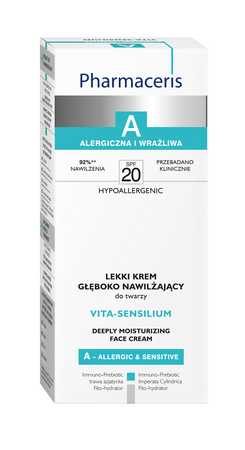 PHARMACERIS A VITA-SENSILIUM Krem głęboko nawilżający do twarzy SPF20+, 50ml