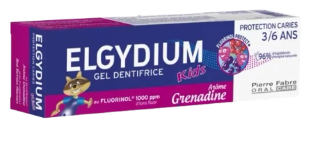 ELGYDIUM Pasta Dla Dzieci w postaci żelu, O Smaku Czerwonych Owoców 50 ml