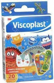 Viscoplast Plastry Dziecięce Zwierzaki x 20 sztuk