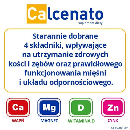 CALCENATO x 60 tabletek DATA WAŻNOŚCI 31.03.2025