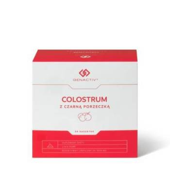 COLOSTRUM Z CZARNĄ PORZECZKĄ GENACTIV (Colostrigen IMMUNO COLOSTRUM ACTIVE) proszek 30 saszetek
