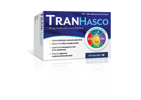 Tran Hasco 0,5g x 60 kapsułek miękkich