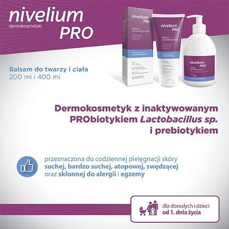 Nivelium PRO, balsam do twarzy i ciała, 400 ml