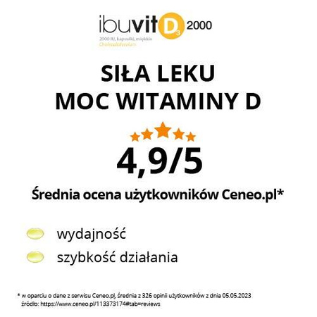 Ibuvit D3 2000 IU X 90 kapsułek