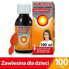 Nurofen dla dzieci Junior o smaku truskawkowym 40 mg/ml zawiesina doustna 100 ml