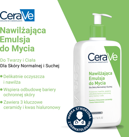 CERAVE Nawilżająca Emulsja do skóry suchej 236ml