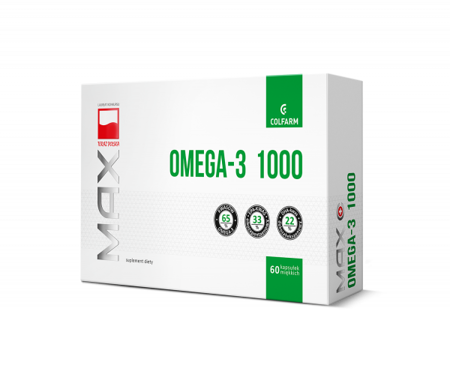 MAX OMEGA -3 1000 x 60 kapsułek