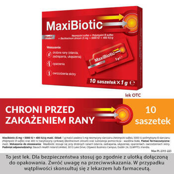 Maxibiotic maść 10 saszetek x  1g