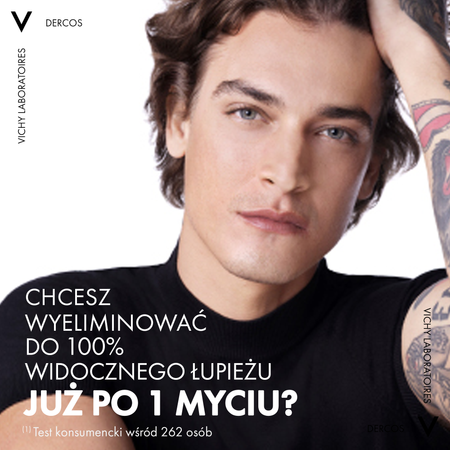 Vichy Dercos Anti Dandruff DS, szampon przeciwłupieżowy, włosy normalne i przetłuszczające się, 200 ml