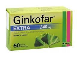 GINKOFAR EXTRA tabletki powlekane 240mg x 60 tabletek