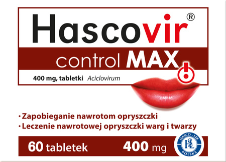 Hascovir Control Max 400mg x 60 tabletek