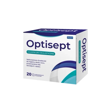 Optisept chusteczki okulistyczne 20 sztuk