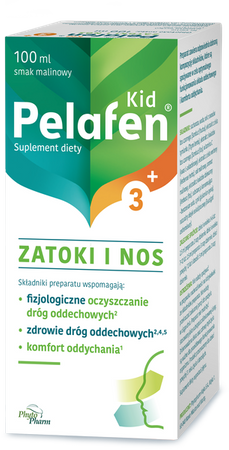 Pelafen® Kid 3+ ZATOKI I NOS  płyn 100 ml