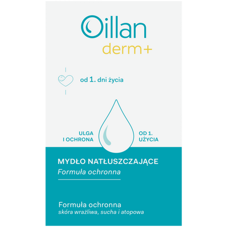Oillan Derm+ mydło natłuszczające, 100 g