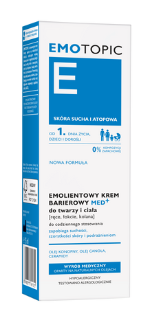  Emotopic emolientowy krem barierowy do twarzy i ciała 75ml