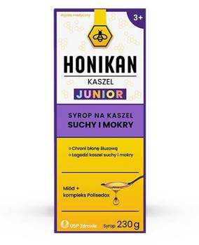 Honikan Kaszel JUNIOR syrop 230 g DATA WAŻNOŚCI  28.02.2026