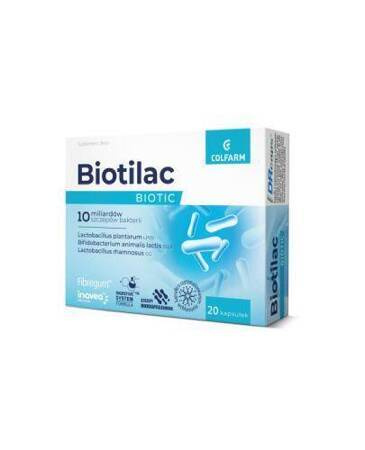 Biotilac Biotic - 20 kapsułek DATA WAŻNOŚCI  28.02.2026