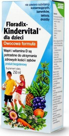 Floradix Kindervital Nowa Owocowa Forrmuła 250ml 