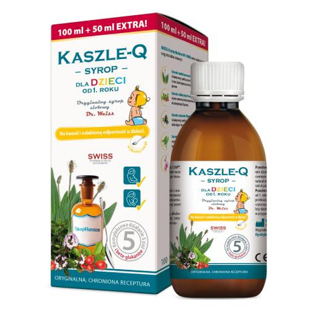 Kaszle-Q Syrop Ziołowy Dla Dzieci, 150ml