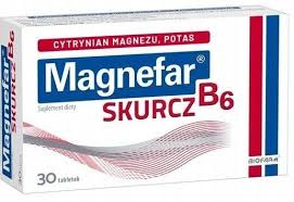 Magnefar B6 SKURCZ 30 tabletek powlekanych