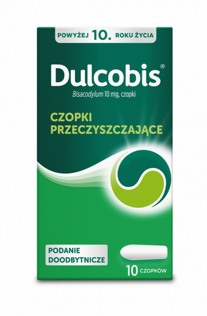 Dulcobis czopki doodbytnicze 10mg - 10 czopków 