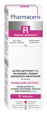 PHARMACERIS R ROSALGIN ACTIVE+ żel  na rumień i zmiany grudkowo-krostkowe 30ml