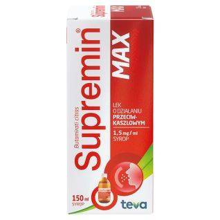 Supremin MAX syrop 1,5 mg/ml 150ml DATA WAŻNOŚCI 30.11.2025