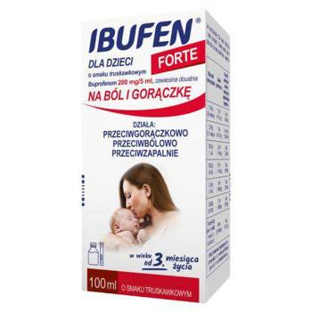 Ibufen dla dzieci forte Zawiesina doustna o smaku truskawkowym 100ml