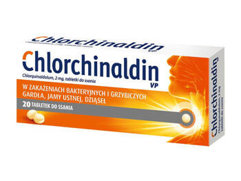 CHLORCHINALDIN VP 2mg x 20 tabletek do ssania