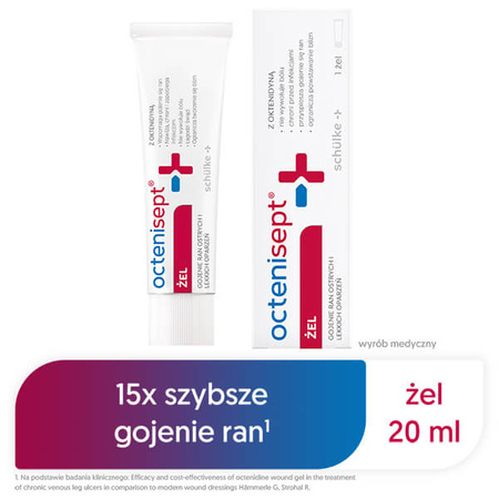 Octenisept® żel na rany, przyspiesza gojenie ran i skaleczeń, 20 ml 