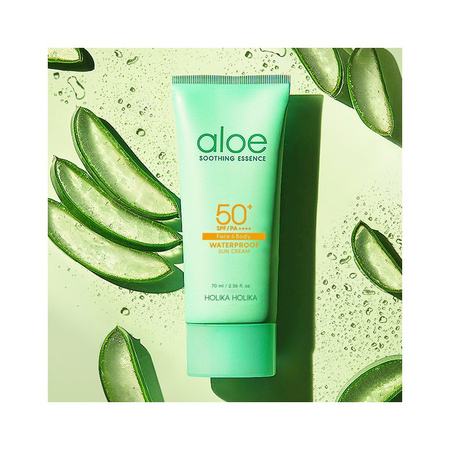 Holika Holika Aloe Waterproof Sun Gel Krem-żel do twarzy i ciała SPF 50+  DATA WAŻNOŚCI 01.05.2026