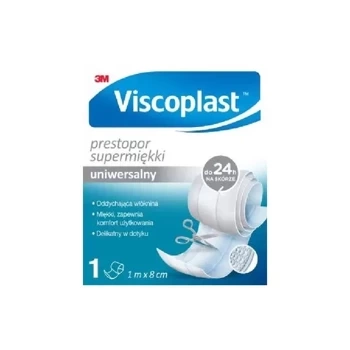 Viscoplast Prestopor supermiękki uniwersalny plaster do cięcia z opatrunkiem 1 m x 8 cm 1 sztuka