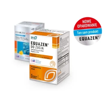 EQUAZEN 60 kapsułek do żucia, smak truskawkowy