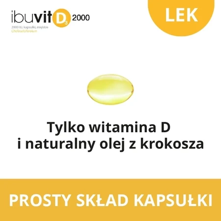 IBUVIT D3 2000 x 60 kapsułek miękkich