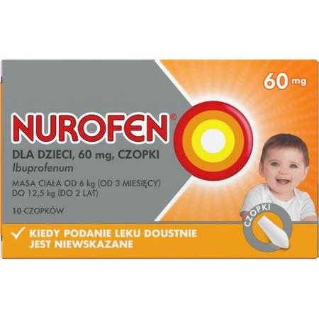 NUROFEN 60mg x 10 czopków